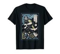 Here Comes The Scuba Diver Samurai Funny Black T-Tshirts Camisetas y Tops for Samurai Lovers Black(Large)