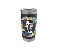 Here Comes the Sun - Flores tropicales de verano de Bright Day Hope Vaso térmico de acero inoxidable de doble pared