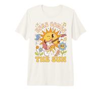 Here Comes The Sun Music Lover Positive Vibes Camiseta Premium