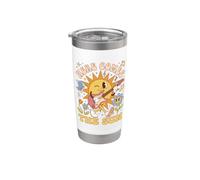 Here Comes The Sun Music Lover Positive Vibes Vaso térmico de acero inoxidable de doble pared