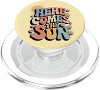 Here Comes The Sun Retro Flower Spring Happy Summer PopSockets PopGrip para MagSafe