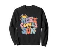 Here Comes The Sun Retro Flower Spring Happy Summer Sudadera