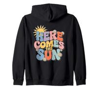 Here Comes The Sun Retro Flower Spring Happy Summer Sudadera con Capucha
