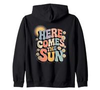 Here Comes The Sun Retro Flower Spring Happy Summer Sudadera con Capucha