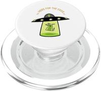 Here For The Dogs Aliens Space Ship Stars Galaxy Puppy Divertido PopSockets PopGrip para MagSafe