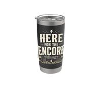 Here For The Encore Festival Rock Metal Live Music Vaso térmico de acero inoxidable de doble pared