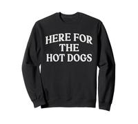 Here for The Hot Dogs Funny Cookout Sudadera