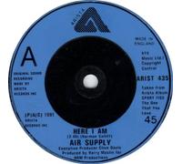 Here I Am / Don't Turn Me Away - Air Supply 7" 45