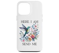 Here I Am Send Me Isaiah 6:8 Bible Christian Hummingbird Carcasa para iPhone 13 Pro MAX