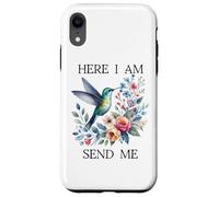 Here I Am Send Me Isaiah 6:8 Bible Christian Hummingbird Carcasa para iPhone XR