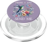 Here I Am Send Me Isaiah 6:8 Bible Christian Hummingbird PopSockets PopGrip para MagSafe