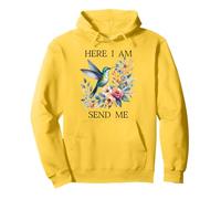 Here I Am Send Me Isaiah 6:8 Bible Christian Hummingbird Sudadera con Capucha