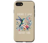 Here I Am Send Me Isaiah 6:8 Bible Christian Mom Hummingbird Carcasa para iPhone SE (2020) / 7/8