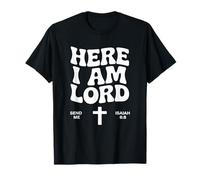 Here I Am Send Me Isaiah 6:8 Christian Bible Verse Lord Camiseta