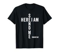 Here I Am Send Me Isaiah 6:8 Christian Bible Verse Lord Camiseta