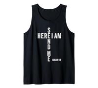 Here I Am Send Me Isaiah 6:8 Christian Bible Verse Lord Camiseta sin Mangas