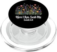 Here I Am Send Me Isaiah 6:8 Christian Bible Verse Lord PopSockets PopGrip para MagSafe