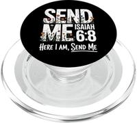 Here I Am Send Me Isaiah 6:8 Christian Bible Verse Lord PopSockets PopGrip para MagSafe