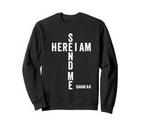 Here I Am Send Me Isaiah 6:8 Christian Bible Verse Lord Sudadera