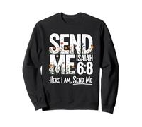 Here I Am Send Me Isaiah 6:8 Christian Bible Verse Lord Sudadera
