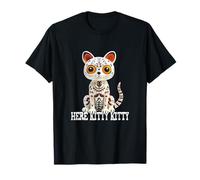 Here Kitty Kitty Kitten - Disfraz de gato para decoración de Halloween Camiseta