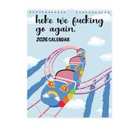 Here We Fucking Go Again 2026 Calendar, Fun Hangable Calendar Planner, Suitable For Office, Home(Color a)
