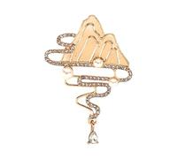 Herencia del patrimonio: broche "Dian Cui" Kit de material de bricolaje hecho a mano, actividades de bricolaje, artesanía deslumbrante, sin imitaciones, métodos de enseñanza complementarios AkJ202