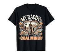 Herencia Familiar sincera de mineros de carbón Mi papá es minero de carbón Camiseta