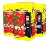 HERENCIA GAUCHA | Yerba Mate Rosamonte SUAVEcon Palo - Pack de 3 x 1Kg (Total 3Kg) - Tradicional Argentina