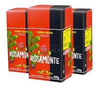 HERENCIA GAUCHA | Yerba Mate Rosamonte Tradicional con Palo - Pack de 3 x500gr(Total 1,5Kg) - Producto Tradicional Argentino