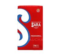 HERENCIA GAUCHA | Yerba Mate Sara Tradicional, paquete por 1Kg, Roja, Uruguaya.