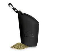 HERENCIA GAUCHA - Yerbera Portátil de Neopreno, Capacidad de 100g, Yerbero para Mate, Contenedor de Yerba Mate, con Gancho para Transporte fácil. (Pequeña)