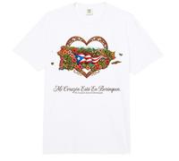 Herencia Hispana Puerto Rico Mi Corazón Borinquen Comfort Colors Adult Heavyweight T-Shirt
