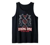 Herencia Nórdica ADN Hélice Identidad Odin Mitologia Vikingo Camiseta sin Mangas