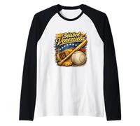 Herencia venezolana Béisbol Orgullo Viva Venezuela Béisbol Camiseta Manga Raglan