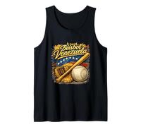 Herencia venezolana Béisbol Orgullo Viva Venezuela Béisbol Camiseta sin Mangas