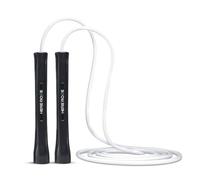 HEREROPE Cuerda de saltar ajustable de PVC de 5 mm para fitness, cuerda de saltar duradera con asas irrompibles, cuerdas de saltar que no se doblan para hombres y mujeres, entrenamiento en interiores