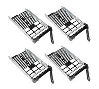 Heretom 4-Pack Bandeja de Disco Duro SATA SAS 3,5 Pulgadas Tray Caddy Caddie Soporte para DELL Poweredge R730xd R730 R720 R710 T710 R630 T620 R610 T610 R530 R520 R510 R430 T430 R420 R410 MD1400
