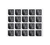 Heretom 40 adhesivos de capacidad para Dell DXD9H y X7K8W, 14ª generación (7.68T SATA 6GB SSD, SATA)