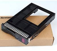 Heretom - 651314-001 3.5" Bandeja de Disco Duro Caddie Caddy Tray con 661914-001 2.5" a 3.5" SAS SATA Adaptador Converter para Servidor HP G8 Gen8 G9 Gen9