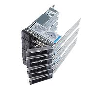 Heretom 6uds Bandeja Disco Duro 3,5" X7K8W + Adaptador 9W8C4 3,5" a 2,5" | Caddy 3.5" y Adaptador Interno 3.5"LFF a 2.5"SSD para Dell PowerEdge Gen14 Gen15 Gen16 R740 R750 R640 SAS SATA NVMe Hot Swap