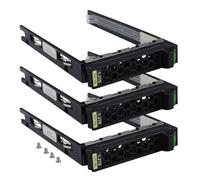 Heretom Jaula de disco duro de 2,5 pulgadas para Fujitsu Primergy RX2530/RX2540 M1-M5, interfaz SATA/SAS, con tornillos (2,5 pulgadas, 3 unidades)