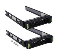 Heretom Jaula de disco duro de 2,5 pulgadas para Fujitsu Primergy RX2530/RX2540 M1-M5, interfaz SATA/SAS, con tornillos (2,5 pulgadas, 2 unidades)