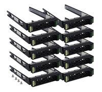 Heretom Jaula de disco duro de 2,5 pulgadas para servidores Fujitsu Primergy RX2530/RX2540 M1-M5, interfaz SATA/SAS, con tornillos (2,5 pulgadas, 10 unidades)