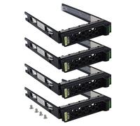 Heretom Jaula de disco duro de 2,5 pulgadas para servidores Fujitsu Primergy RX2530/RX2540 M1-M5, interfaz SATA/SAS, con tornillos (2,5 pulgadas, 4 unidades)