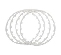 HerfsT Protectores De Llantas Coche para Mercedes Benz GLC Coupe 2017-2023, Protector De Borde de Cubo de Rueda Resistente A Arañazos Modificación Accesorios,C/White-19inches