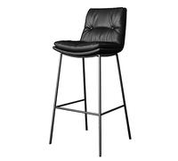HerfsT Sillas de Comedor para Cocina, Taburete de Bar para Maquillaje, tocador de Sala de Estar, Asiento y Respaldo de Cuero sintético Suave, sillas Laterales tapizadas con Patas de Metal