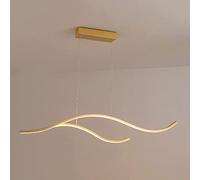 HerfsT Simple Creativo Largo Restaurante lámpara Moderna Metal Arte lámpara Colgante hogar Oficina Estudio habitación decoración Techo Colgante lámpara LED Interior Regulable iluminación Accesorios