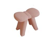 HerfsT Taburete tapizado para tocador, Silla de Maquillaje con Forma de Lazo, reposapiés pequeño otomano, Taburete para manicura para Dormitorio, Sala de Estar o Entrada, 50 x 30 x 45 cm (Gris)