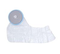 Heridas de la cubierta fundida del brazo Higiene de la manga protectora de la manga del brazo completo Azul+transparente (Adulto N-2102)